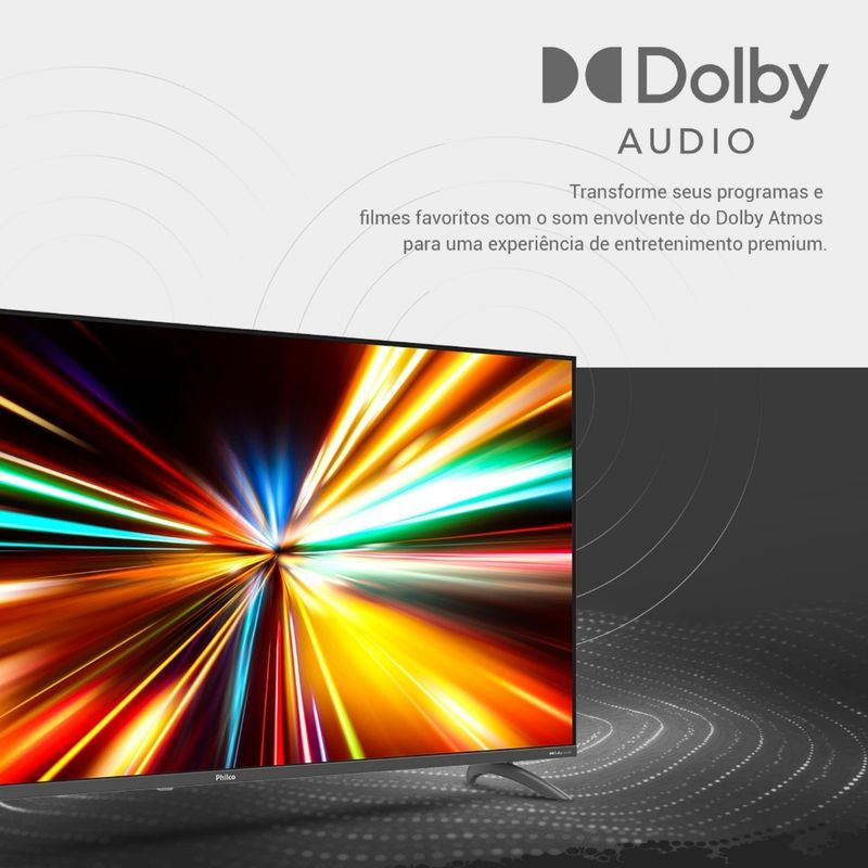 Smart TV Philco 50 Polegadas 4K LED P50EAA