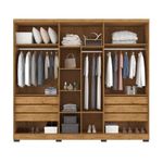 Guarda Roupa Casal com Espelho 6 Portas e Pés Serena Mobikasa