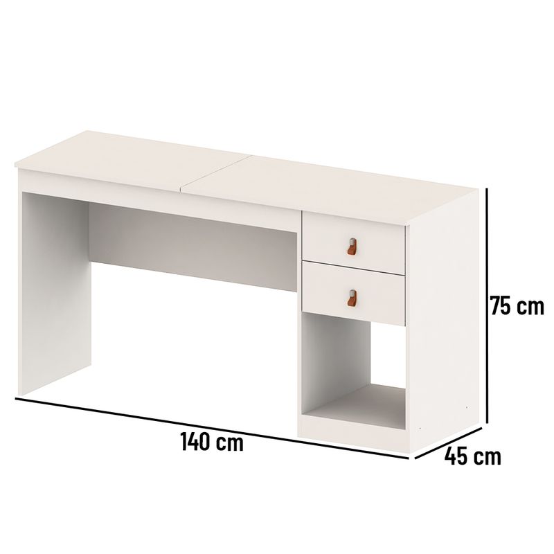 Penteadeira Camarim com Espelho 2 Gavetas Versa Telasul