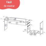 Penteadeira Camarim com Espelho 2 Gavetas Versa Telasul