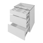 Mesa de Cabeceira 3 Gavetas Belize Casa D