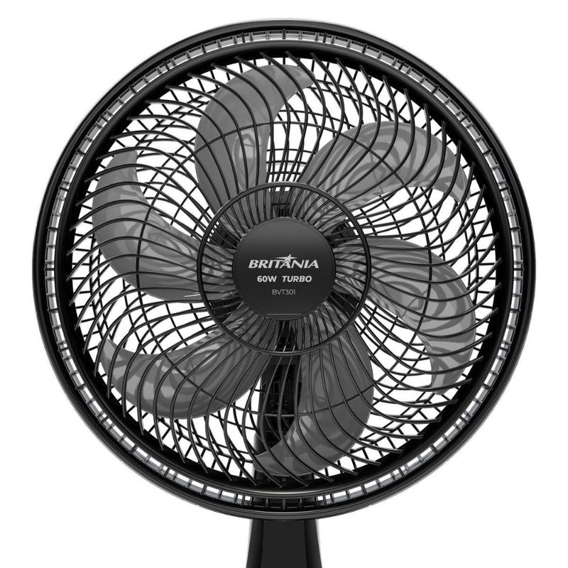 Ventilador de Mesa Britânia 6 Pás 30cm Maxx Force BVT301 60W