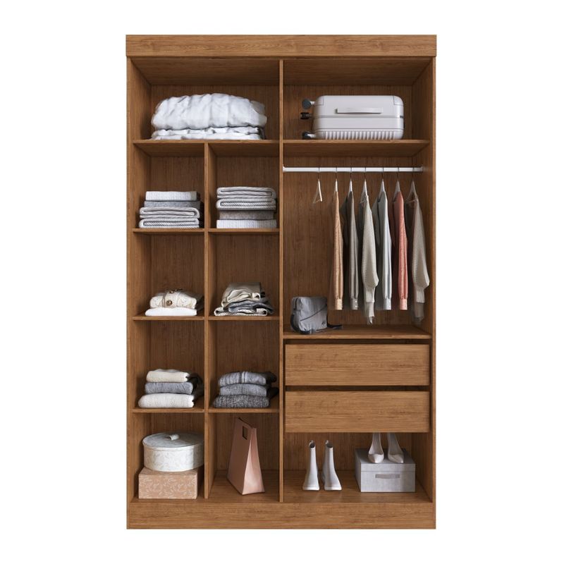 Guarda Roupa Solteiro 4 Portas Em MDF Melbourne Doripel