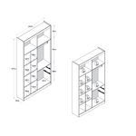Guarda Roupa Solteiro 4 Portas Em MDF Melbourne Doripel