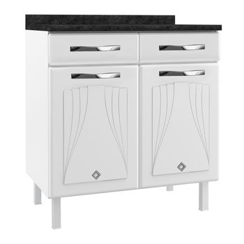 Balcão em Aço 2 Portas 2 Gavetas Star New Telasul