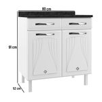 Balcão 2 Portas 2 Gavetas Star New Telasul