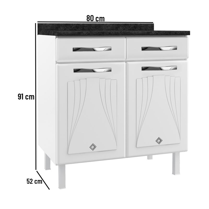 Balcão 2 Portas 2 Gavetas Star New Telasul