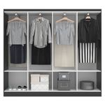 Guarda Roupa Casal 8 Portas Paris Evidência Móveis