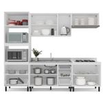 Cozinha Modulada 5 Peças sem Pia Amara Politorno Móveis