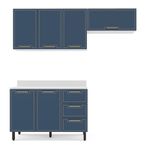 Cozinha Modulada 3 Peças com Tampo Amara Politorno Móveis