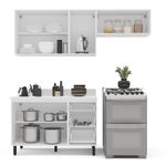 Cozinha Modulada 3 Peças com Tampo Amara Politorno Móveis