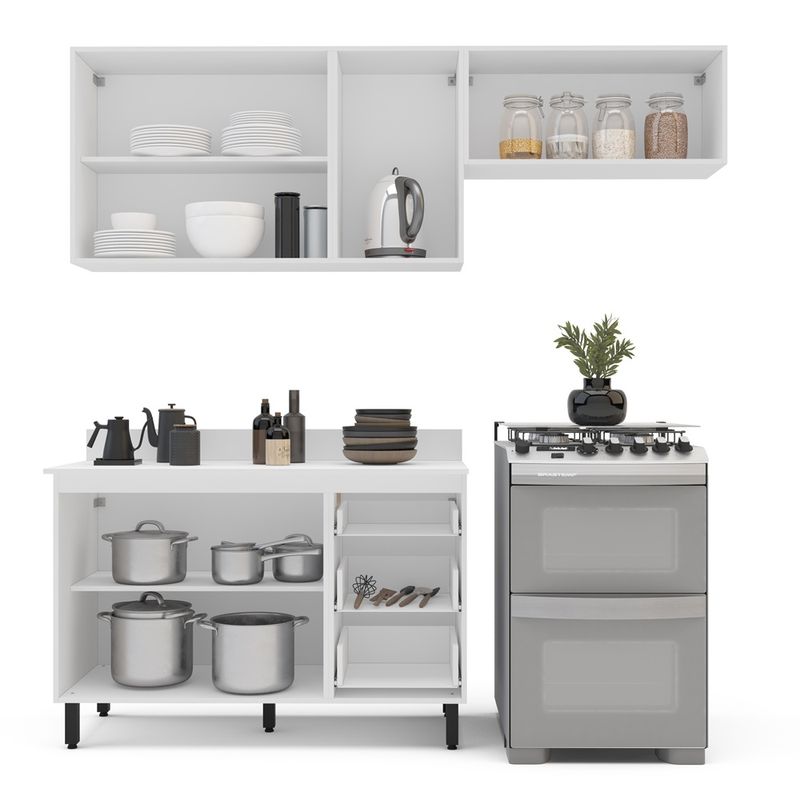 Cozinha Modulada 3 Peças com Tampo Amara Politorno Móveis