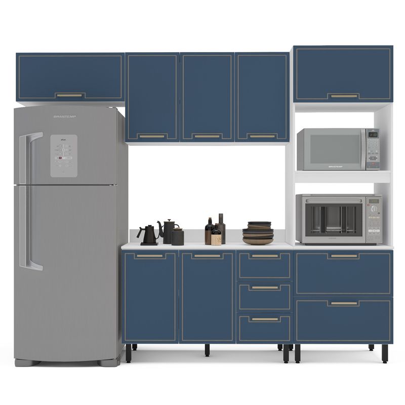 Cozinha Modulada 4 Peças com Tampo Amara Politorno Móveis