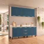 Cozinha Modulada 4 Peças com Tampos Amara Politorno Móveis
