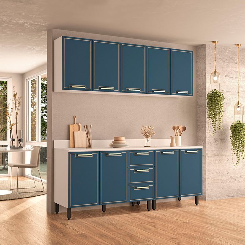 Cozinha Modulada 4 Peças com Tampos Amara Politorno Móveis