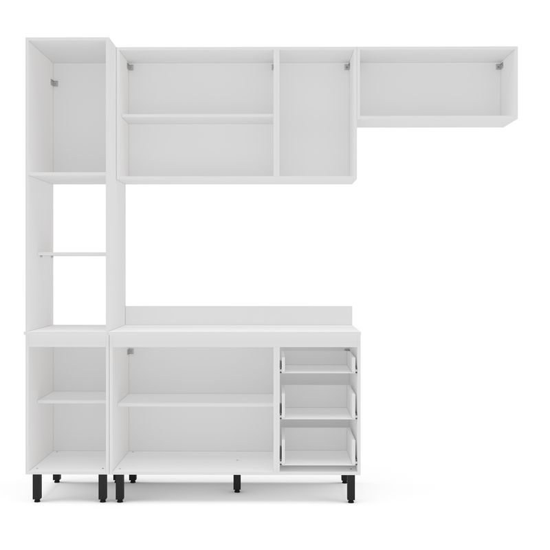 Cozinha Modulada 4 Peças com Tampo Amara Politorno Móveis