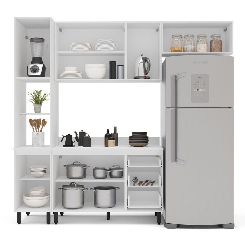 Cozinha Modulada 4 Peças com Tampo Amara Politorno Móveis