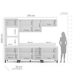 Cozinha Modulada 5 Peças com Tampo Amara Politorno Móveis