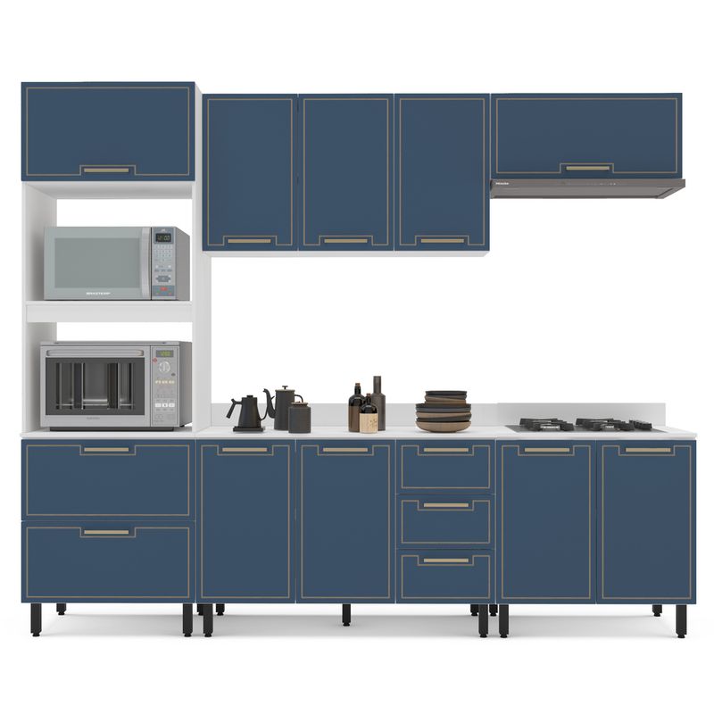 Cozinha Modulada 5 Peças com Tampo Amara Politorno Móveis