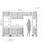 Cozinha Modulada 5 Peças com Tampo Amara Politorno Móveis