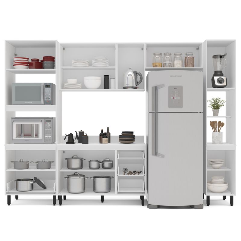 Cozinha Modulada 5 Peças com Tampo Amara Politorno Móveis