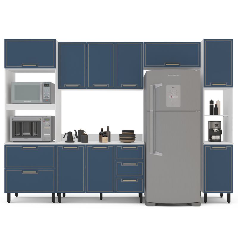 Cozinha Modulada 5 Peças com Tampo Amara Politorno Móveis