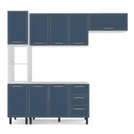 Cozinha Modulada 4 Peças sem Pia Amara Politorno Móveis