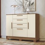 Cômoda 4 Gavetas 2 Portas com Pés Pinhais 2.4 Santos Andirá