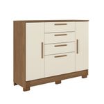 Cômoda 4 Gavetas 2 Portas com Pés Pinhais 2.4 Santos Andirá