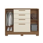 Cômoda 4 Gavetas 2 Portas com Pés Pinhais 2.4 Santos Andirá