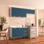 Cozinha Modulada 3 Peças sem Pia Amara Politorno Móveis