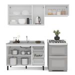 Cozinha Modulada 3 Peças sem Pia Amara Politorno Móveis