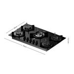 Cooktop 5 Bocas Electrolux KE5GC Mesa de Vidro