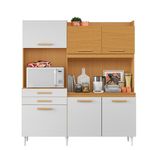Cozinha Compacta 6 Portas 2 Gavetas com Tampo Selena Aramóveis