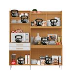 Cozinha Compacta 6 Portas 2 Gavetas com Tampo Selena Aramóveis