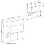 Cozinha Compacta 6 Portas 2 Gavetas com Tampo Selena Aramóveis