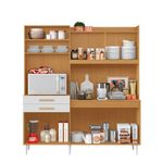 Cozinha Compacta 6 Portas 2 Gavetas com Tampo Selena Aramóveis