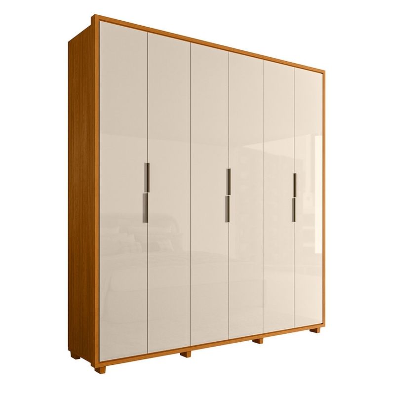 Guarda Roupa Casal 6 Portas com Pés Em MDF Matisse Madetec