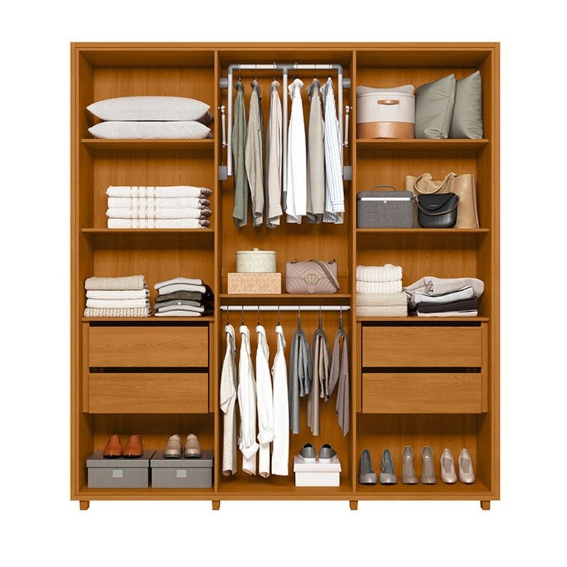 Guarda Roupa Casal 6 Portas com Pés Em MDF Matisse Madetec