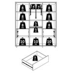 Guarda Roupa Casal 6 Portas com Pés Em MDF Matisse Madetec