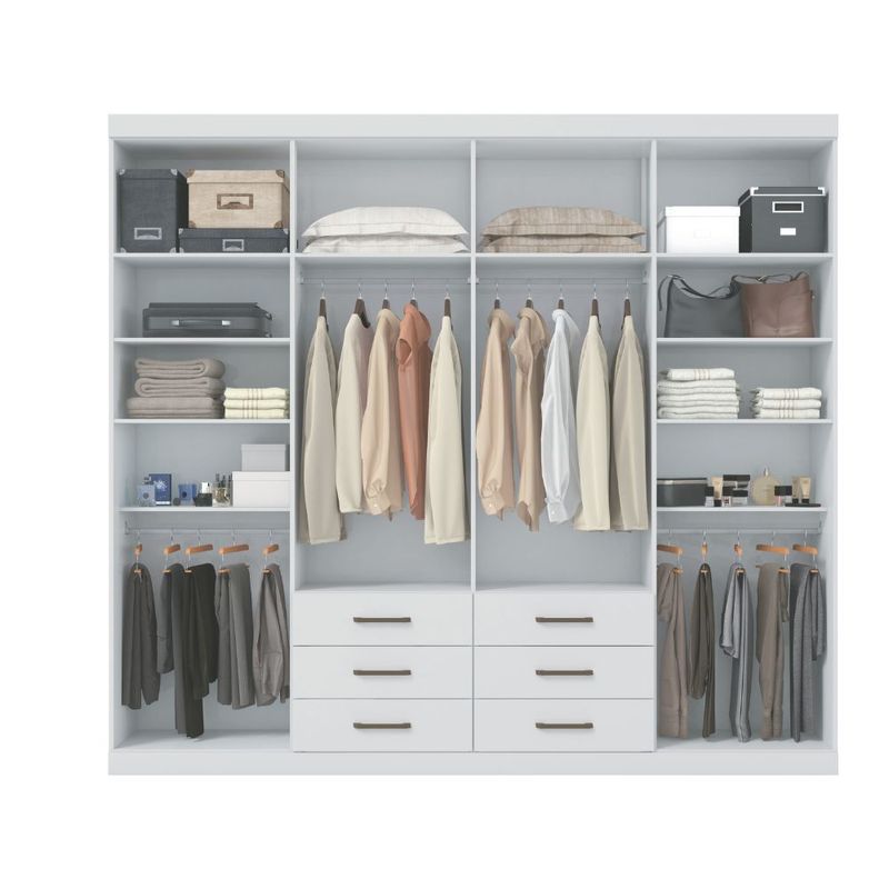 Guarda Roupa Casal com Espelho 8 Portas 6 Gavetas Master Santos Andirá