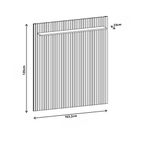 Painel Frisado para TV até 60 Polegadas Siena Casa D