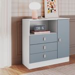 Cômoda Infantil 3 Gavetas 1 Porta Sofia Percasa