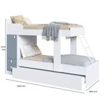 Treliche Infantil 1 Porta 2 Gavetas Theo Percasa