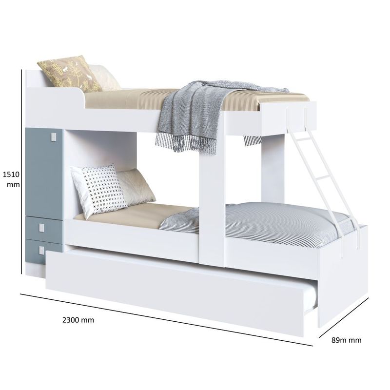 Treliche Infantil 1 Porta 2 Gavetas Theo Percasa