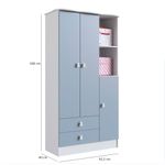 Quarto de Bebê Completo Berço Cômoda e Guarda Roupa Tedy Percasa