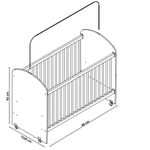 Quarto de Bebê Completo Berço Cômoda e Guarda Roupa Tedy Percasa