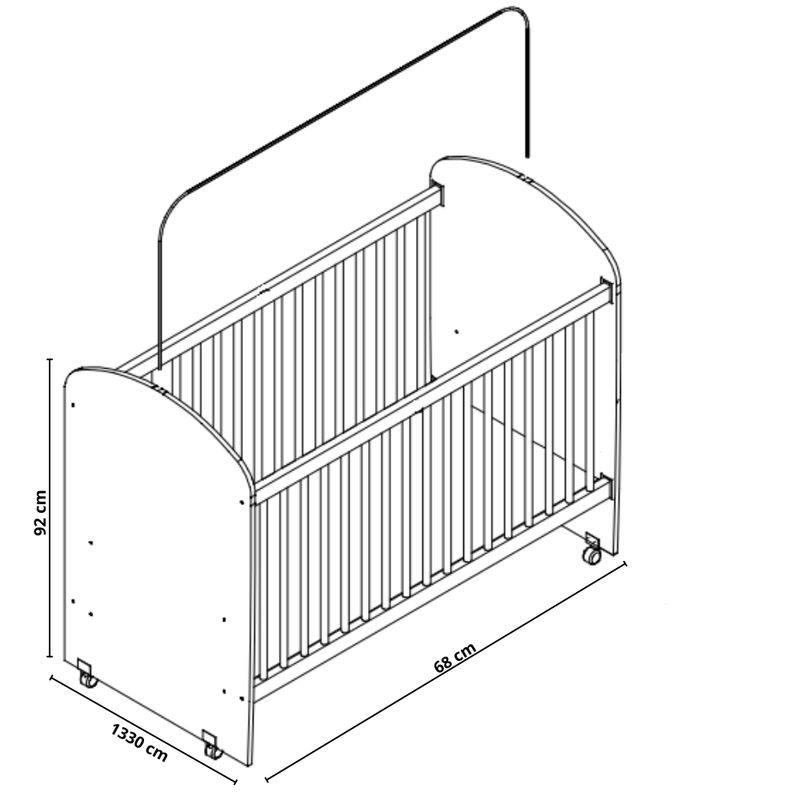 Quarto de Bebê Completo Berço Cômoda e Guarda Roupa Tedy Percasa