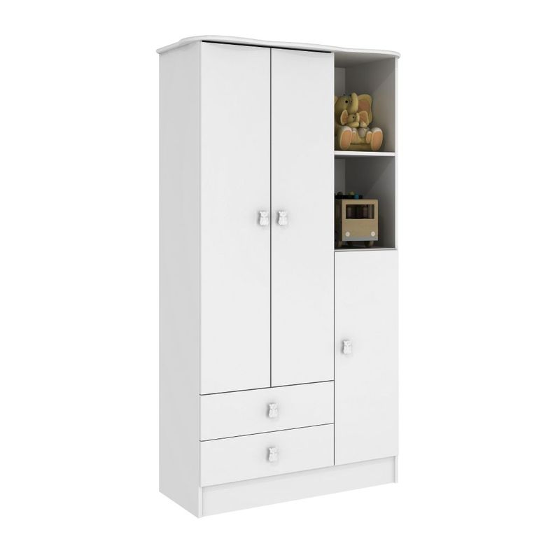 Quarto de Bebê Completo Berço Cômoda e Guarda Roupa Tedy Percasa