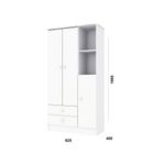 Quarto de Bebê Completo Berço Cômoda e Guarda Roupa Tedy Percasa